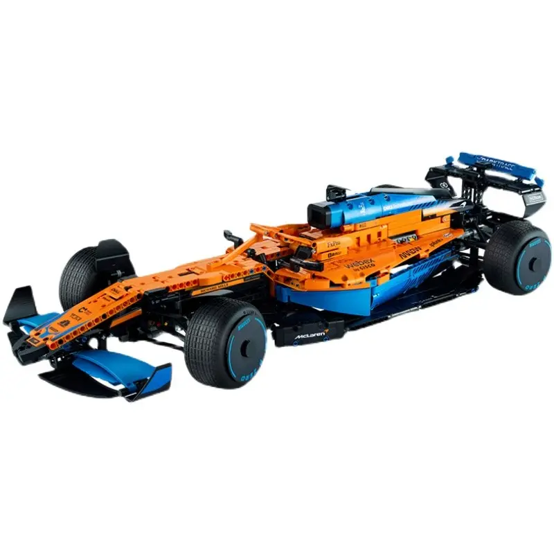 Atacado McLarens F1 Fórmula um 1 Race Car Model Building Kit Bloco Auto-bloqueio Tijolos MOC Brinquedos para crianças presente de aniversário