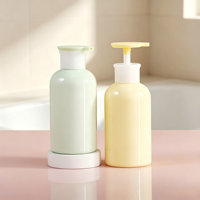 En stock, flacon pompe en plastique vide de 300 ml, couleur macaron, pour shampoing, lotion corporelle, gel douche pour enfants, conteneur cosmétique rechargeable, logo personnalisé