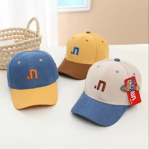 Kids Baseball Hats Distressed Toddler Plain Baseball Ajustável Verão Trucker Chapéus para Meninos Meninas