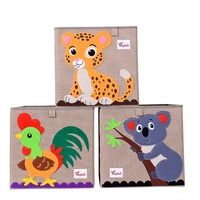 Organisateur de jouets pour enfants de grande capacité, carré, en coton et lin, pliable, moderne, multifonctionnel, boîte de rangement pour aliments