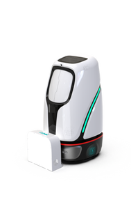Robot de livraison autonome pour hôtels <span class=keywords><strong>ROCKIT</strong></span> avec intégration d'ascenseur, cabine de distribution intelligente et écran publicitaire de 24 pouces - Product Image 5