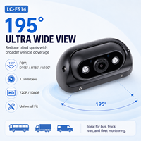 Caméra de véhicule OEM ODM IP68 avec vision nocturne Starlight, objectif 1,1 mm et champ de vision large de 195 degrés