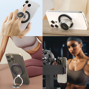 Nouveau support de téléphone réglable en métal à 360 ° Flexible poignée de cellule de doigt rotative à 360 ° avec support pour une utilisation au bureau - Product Image 6