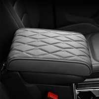 Coussin d'accoudoir en mousse à mémoire de forme, cuir à points diamant, rallonge de console de voiture perforée 4 saisons, pour BMW Toyota Honda