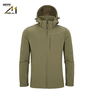 Veste trench imperméable à capuche pour homme Aonesport, polyester et nylon, légère, streetwear urbain, coupe classique, fermeture éclair - Product Image 3