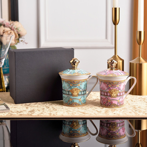 Coffret Cadeau 30ème Anniversaire – Tasses en Porcelaine Fine avec Couvercles en Forme de Tête pour BFF, Idéal pour le Thé de l'Après-midi au Bureau, Ensemble de Tasses Présentables - Product Image 5