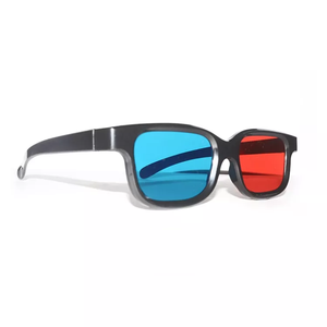 En stock production en vrac de lunettes 3D rouges et bleues lunettes 3D de cinéma en plastique bon marché - Product Image 2
