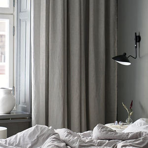 Rideaux de fenêtre en lin 100% de haute qualité, style moderne, occultants et translucides, pour la décoration de la maison, de l'hôtel ou de l'hôpital - Product Image 3
