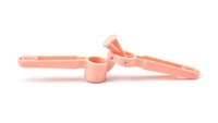 Presse à ail en alliage de Zinc avec manche souple, accessoires de cuisine, Gadget de cuisine de couleur rose, 1 pièce