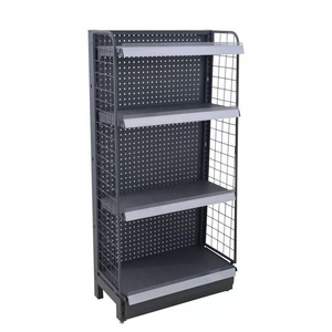Estantería Metálica de Doble Cara para Supermercado, Color <span class=keywords><strong>Verde</strong></span>, para Exhibición de Productos en Tiendas de Abarrotes - Product Image 4