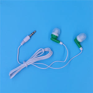 OEM Groothandel Hot Sell Goedkope Prijs Hoofdtelefoon Oordopjes Bedraad 3.5mm Jack In-Ear Stereo Wegwerp Oordopjes voor Bus Trein School - Product Image 4
