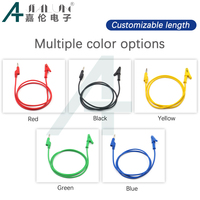 JIALUN Test Lead Cable with Alligator Clip and 4mm Banana Plug for Electrical Power Testing