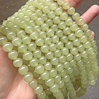 Qingshui Hetian Jade Perles Clair Eau Vert Lâche Semi-Fini pour DIY Bracelet Collier Accessoires Perles De Pierre