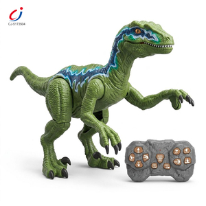 Chengji <span class=keywords><strong>Dinosaure</strong></span> <span class=keywords><strong>télécommandé</strong></span> <span class=keywords><strong>pas</strong></span> <span class=keywords><strong>cher</strong></span> pour enfants, Velociraptor de simulation programmable, jouet <span class=keywords><strong>dinosaure</strong></span> marchant avec lumières, sons et pulvérisation - Product Image 1