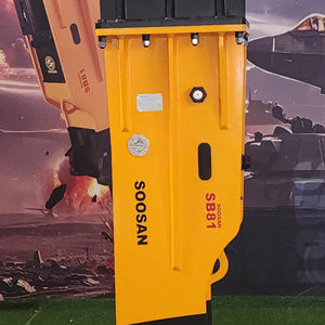 Nuevo martillo hidráulico tipo caja SB81 con componentes de cincel central y motor para las industrias de la construcción y la minería - Product Image 1