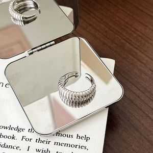 S925 Sterling Silver Geometric <b>Open</b> <b>Ring</b> For Women Adjustable Size Everyday Wear Fine Jewelry - Product Image 3