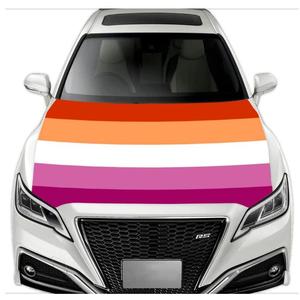 Housse de capot de voiture de haute qualité, élastique, résistante aux intempéries, lavable, pour la fierté <span class=keywords><strong>gay</strong></span> et lesbienne, pour la décoration - Product Image 1