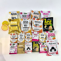 Boxed English Kurkuma Handgemaakte Zeep voor Diepgaande Reiniging - AHA Zeep 80g