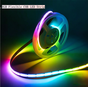 Nuevas Tiras LED COB CRI90 de Alta Densidad, <span class=keywords><strong>480</strong></span> por Metro, DC12V 24V, Mágicas, Sin Puntos de Luz, RGB Inteligentes, Flexibles - Product Image 1