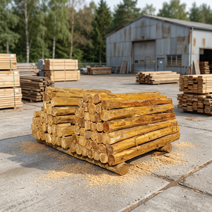 Vigas y Troncos Redondos de Madera de Teca Tectona Grandis, Grado Premium, 0.8m de Diámetro, Madera Dura Estructural para Construcción, Venta al Por Mayor FOB BJ - Product Image 3