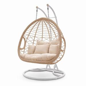 Sillón Colgante de Mimbre Romántico Moderno Minimalista 2026, Hamaca Columpio <span class=keywords><strong>para</strong></span> Balcón, Exterior, Interior, Cama Perezosa <span class=keywords><strong>para</strong></span> Adultos, 2 Plazas - Product Image 5