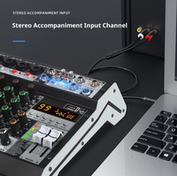 Console de mixage audio 6 canaux BHA M6X avec entrées XLR et TRS 6,35 mm, table de mixage DJ professionnelle pour scène live et karaoké, nouvelle arrivée OEM