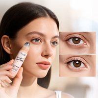 Sérum Contour des Yeux Anti-Poches et Anti-Cernes Hydratant Anti-Rides au Peptide et à la Caféine, Effet Illuminateur, avec Applicateur Roll-on – Marque Blanche