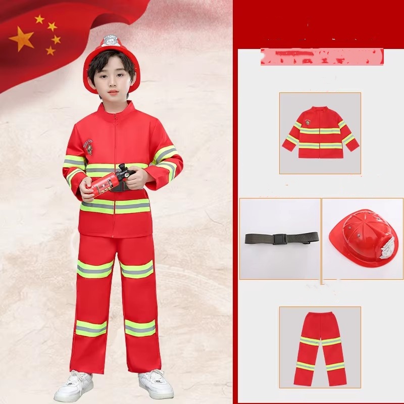 Rojo (sombrero+abrigo+pantalones+cinturón)