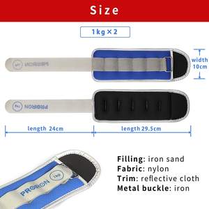 <span class=keywords><strong>Poids</strong></span> de poignet et de <span class=keywords><strong>cheville</strong></span> PROIRON, lourds et portables, sacs de sable lestés, bracelet lesté 2*1 <span class=keywords><strong>kg</strong></span>, entraînement, perte de <span class=keywords><strong>poids</strong></span> pour la salle de sport, entraînement à domicile - Product Image 2