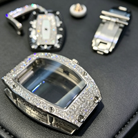 Montre automatique tonneau en céramique de haute qualité, verre saphir, style RM, montre mécanique squelette de luxe pour homme, mode sport
