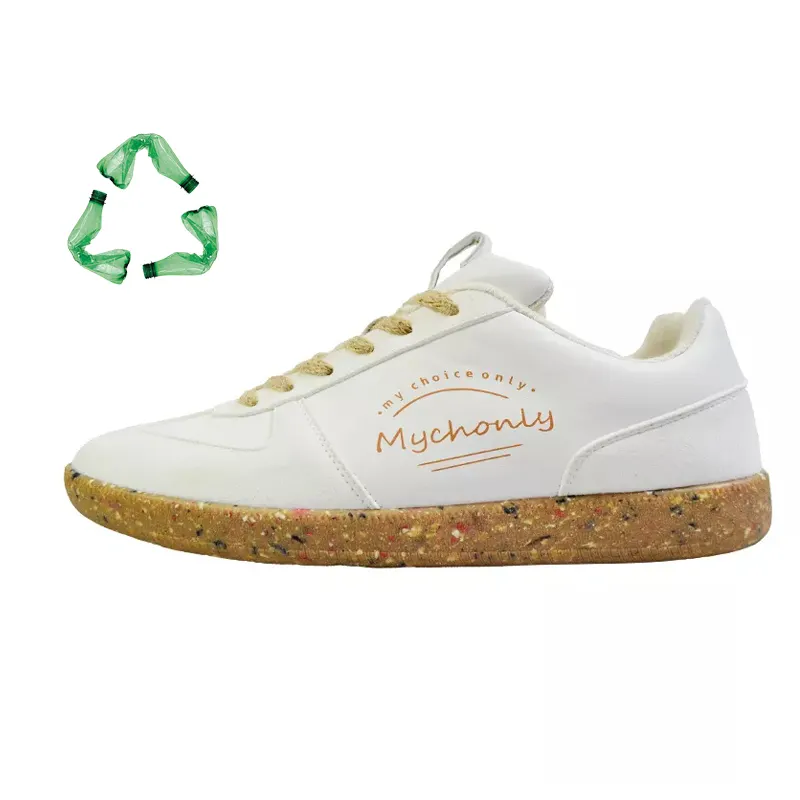 Custom GRS Certificated Recycled Sustainable Shoes Casual Walking Sneakers Recycled Imitation Leather Footwear for Men