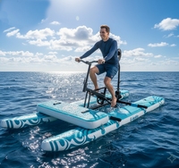 Vélo aquatique gonflable préféré pour 1 personne, vélo à pédales aquatique, bateau à pagaies pour loisirs en bord de mer, sièges pour enfants, vente en gros personnalisée