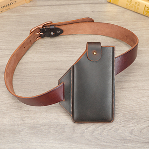 Marrant người đàn ông da điện thoại di động trường hợp Holster Clip với vành đai vòng eo Pouch túi cổ điển chính hãng Da thắt lưng túi cho nam giới - Product Image 6