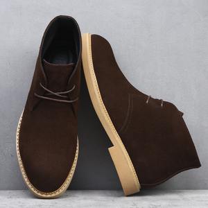 Stivali <span class=keywords><strong>Chelsea</strong></span> da Uomo Grandi in Camoscio, a Punta, Semplici ed Eleganti, Traspiranti, Adatti per Giovani, Stile Business, Stivaletti Corti, Modello per Coppie - Product Image 4