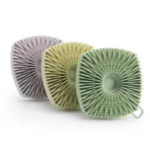 Brosses de bain et <span class=keywords><strong>éponge</strong></span>s exfoliantes en silicone personnalisées pour le corps, auto-nettoyantes, pour le <span class=keywords><strong>visage</strong></span> et les cheveux, vente en gros - Product Image 2