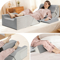 SUREWALHOME Ensemble de 9 coussins orthopédiques en forme de cale, pour après une opération, pour lire ou regarder la télévision en position assise au lit