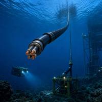 Câble industriel étanche pour installation souterraine 4 AWG 0,6-1 kV, isolé EPR, blindé individuellement, gaine CSM, tresse de cuivre étamé, pour utilisation sous-marine