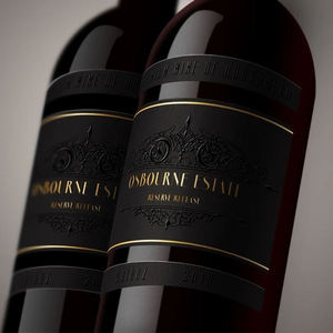 Autoadhesivo Personalizado Papel Texturizado de Lujo Privado Lámina de Oro en Relieve Pegatinas de Etiquetas de Vino <span class=keywords><strong>Wishky</strong></span> para Botella - Product Image 2
