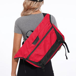 Personnalisé meilleur grand grand rouge léger homme femmes moto vélo sport sac de messager avec compartiment pour ordinateur portable - Product Image 1