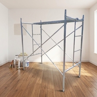 Système d'échafaudage en acier Q235 galvanisé à chaud avec plateaux de sécurité et plaques de base pour travaux de construction de façades