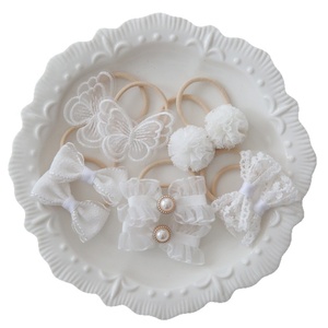 Elastici per capelli fatti a mano per bambini con farfalle e fiocchi, fermacoda, elastici per trecce, accessori per capelli per bambini - Product Image 1