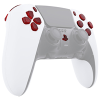 Kit de boutons de remplacement rouge clair eXtremeRate L1 R1 L2 R2 Clé de bouton de déclenchement pour contrôleur PS5 Dualsense Edge