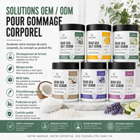 Exfoliante Mineral Natural, 6 Estilos Diferentes, Limpia Profundamente, Suaviza la Textura, Mejora la Piel, Exfoliante de Sal del Mar Muerto de Marca Privada, Juego de 6