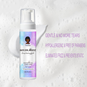 <span class=keywords><strong>Mousse</strong></span> Coiffante Végétalienne Biologique à Marque Blanche pour Cheveux Bouclés et Extensions avec Tenue Forte et Anti-Frizz - Product Image 3