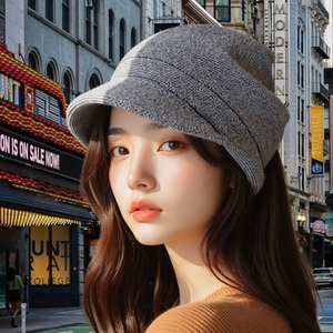 Chapeau d'hiver en tricot doux et moelleux pour femmes, couleur unie, bonnet ample pour <span class=keywords><strong>les</strong></span> sports de plein air et un usage quotidien décontracté par temps froid - Product Image 3