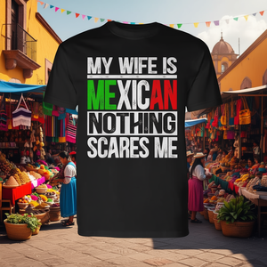 Mi esposa es mexicana, nada me asusta, camiseta de manga larga para marido - Product Image 3
