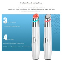 Stylo masseur oculaire chauffant vibrant, appareil de beauté anti-cernes, anti-rides, anti-poches sous les yeux, instrument de soin de la peau