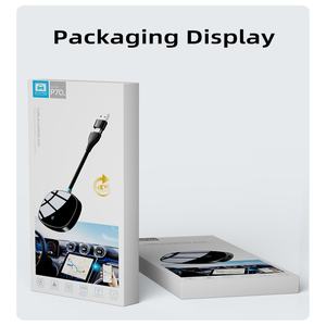 2024 P70บวกแอนดรอยด์ออโต้อะแดปเตอร์ OEM ODM สำหรับเล่นในรถยนต์แบบไร้สายกล่อง Ai แบบพกพา2 in 1สายไร้สาย - Product Image 4