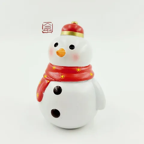 Sweet snowman home accessories brass decoration business gift sculptures decoration