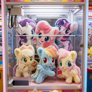 Vente en gros usine : Jouets en peluche My Little Pony de 8 pouces, animaux en peluche, jouets pour enfants à thème dessin animé et anime, pour machines à griffes - Product Image 1